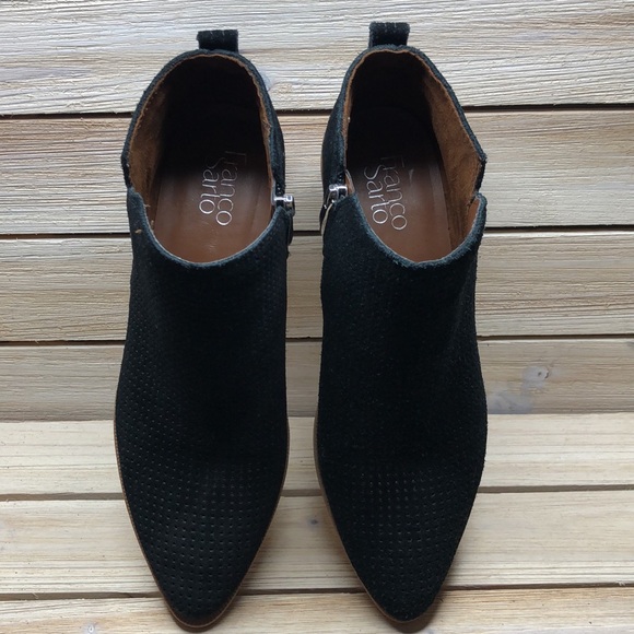 Franco Sarto Dingo Side Zip Perforated Booties - Picture 7 of 10